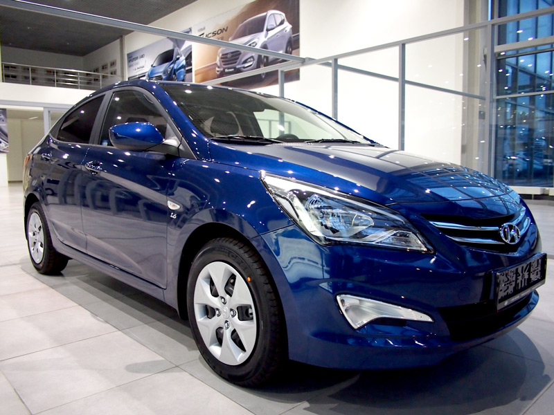 Фото Hyundai Солярис (синий) | Сайт официального дилера Hyundai в Москве