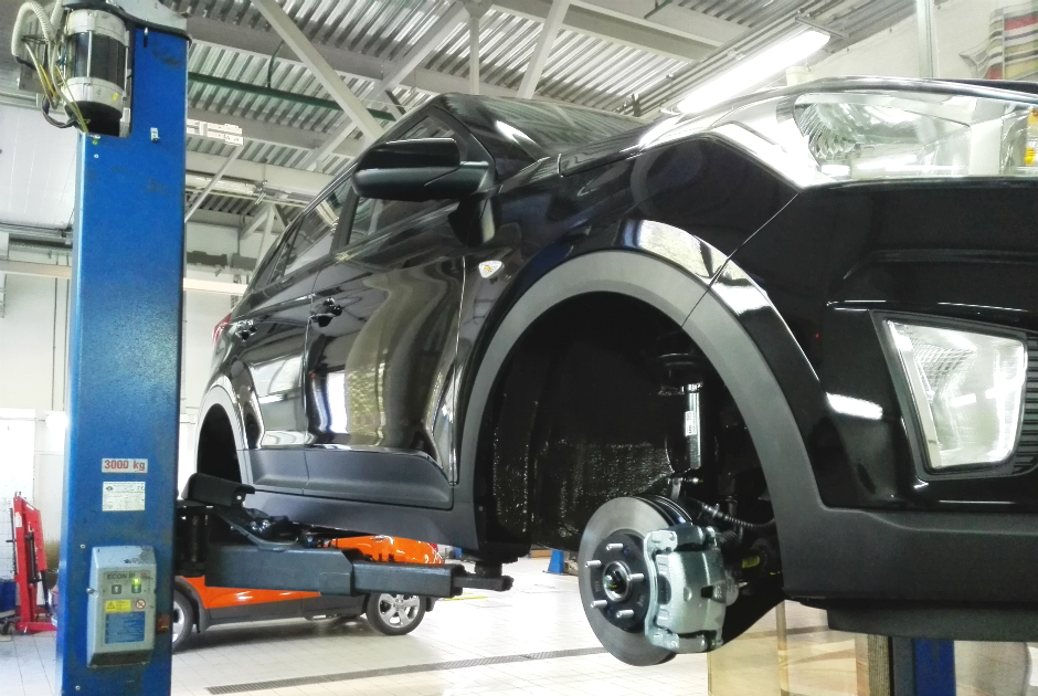 Установка антикорозийной защиты на автомобили Hyundai